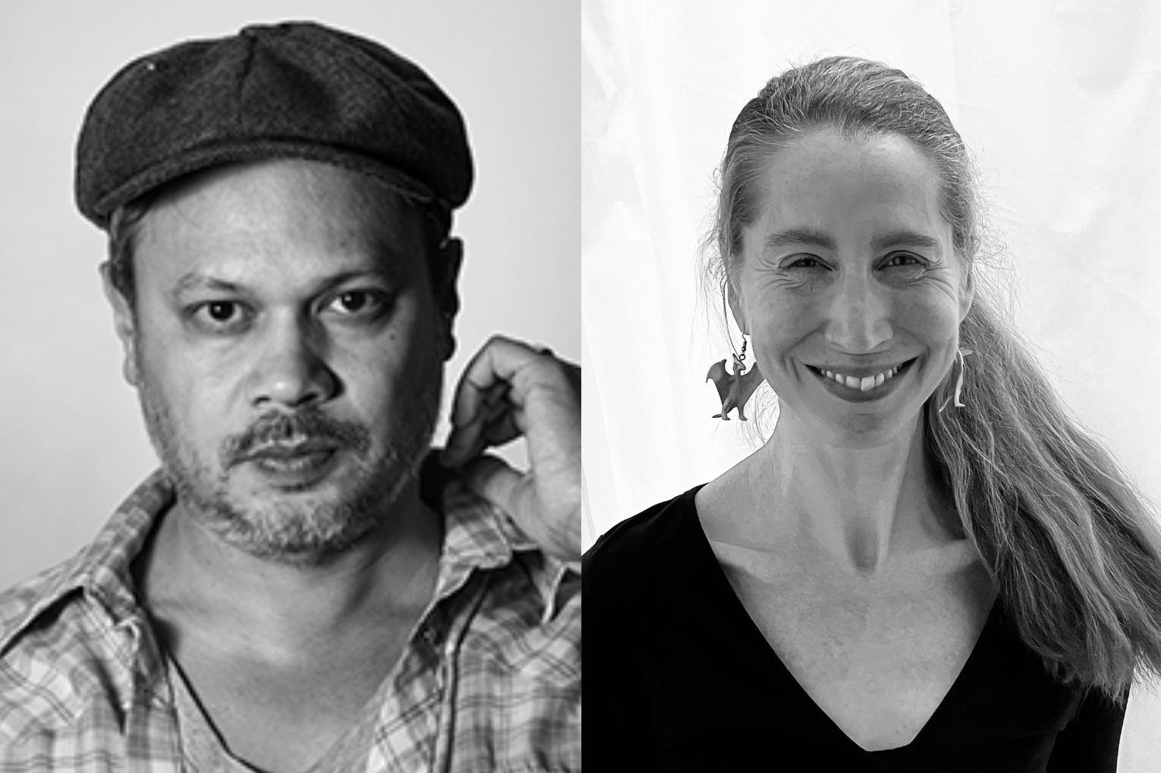 Musician sits in profile with guitar resting on lap.